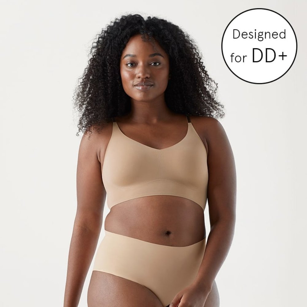 True & Co True Body Lift Full CupTriangle Adjustable Strap Bra Sizes Med & Lg